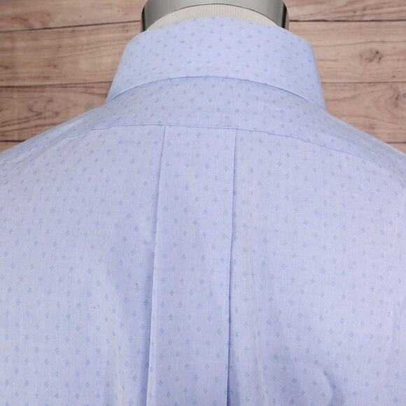 BROOKS BROTHERS REGENT NON-IRON BLUE BUTTON DOWN DRESS SHIRT 16.5 2/3 - Picture 5 of 6